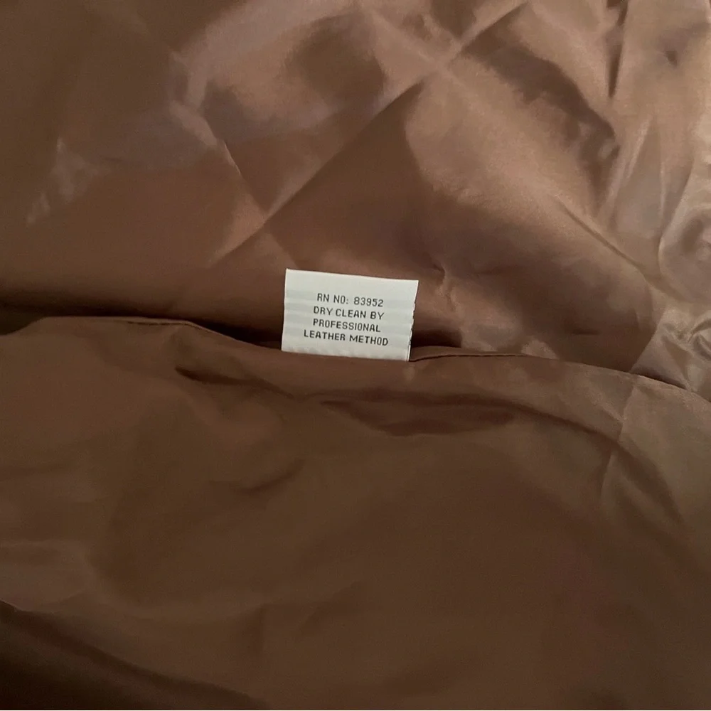 Bagatelle Brown real Leather Jacket - Picture 9 of 9